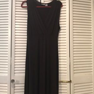 Brown Swingy light weight knit summer dress.